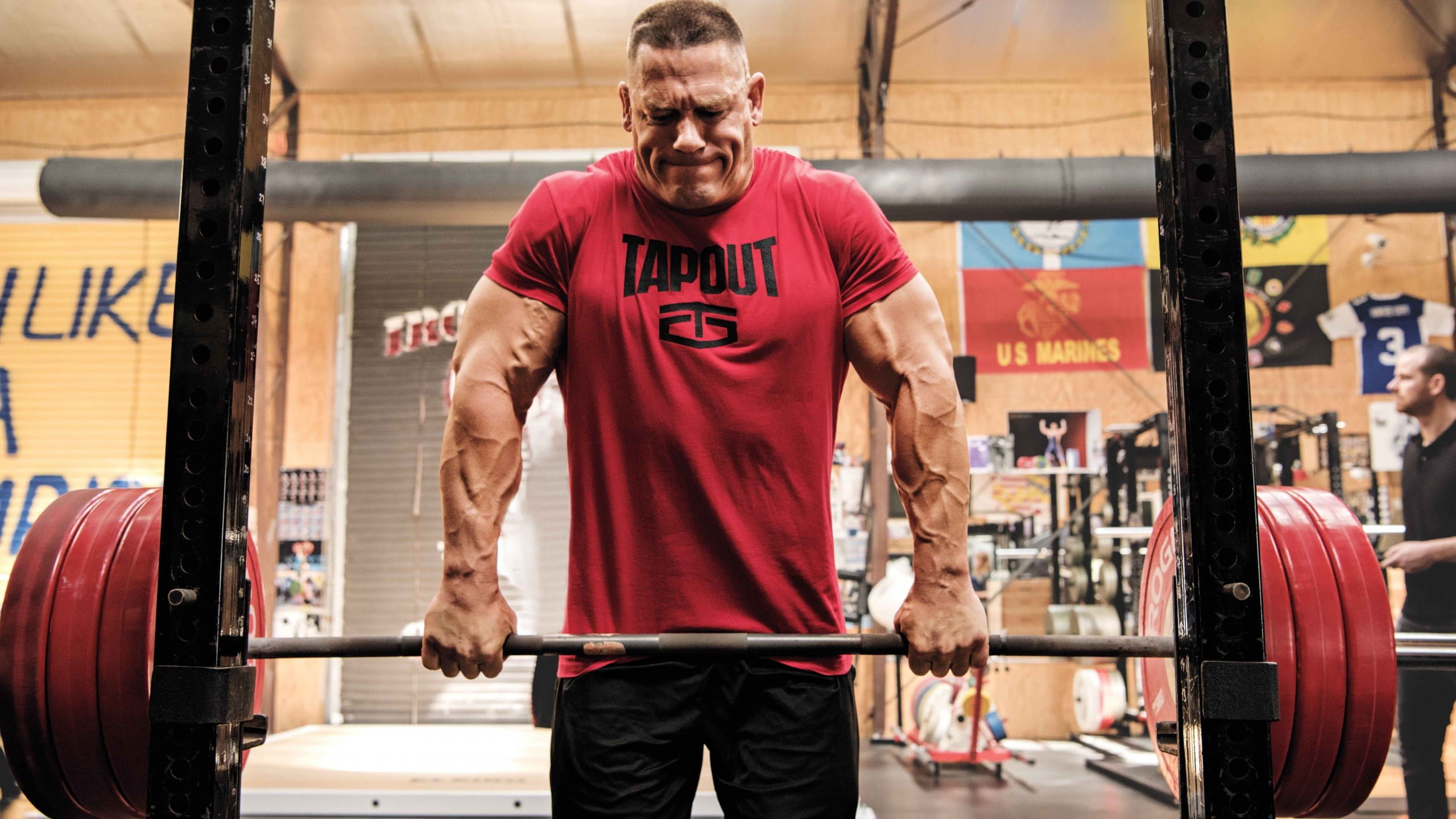 John Cena Bench Presses Over 460 Pounds At Age 38 Youtube