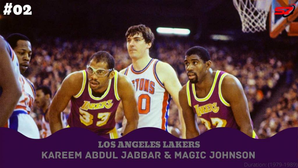 great duo Magic Johnson and Kareem Abdul Jabbar