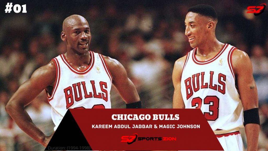 best duos ever Michael Jordan and Scottie Pippen