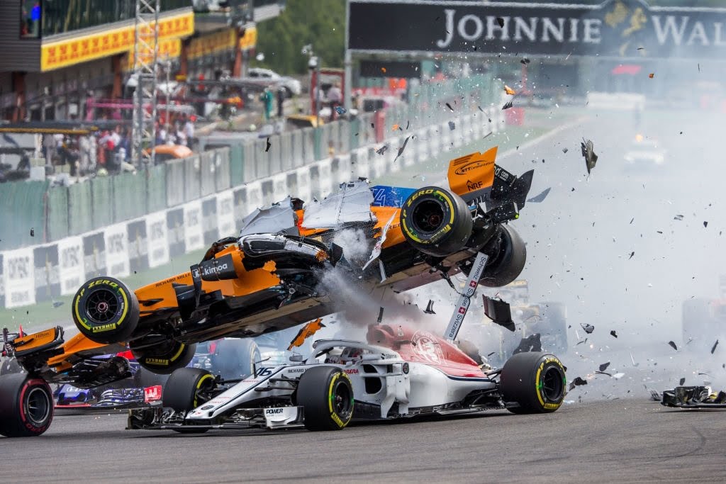 f1 car crash