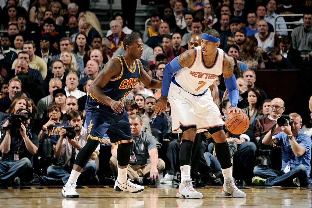 Carmelo Anthony and Dion Waiters