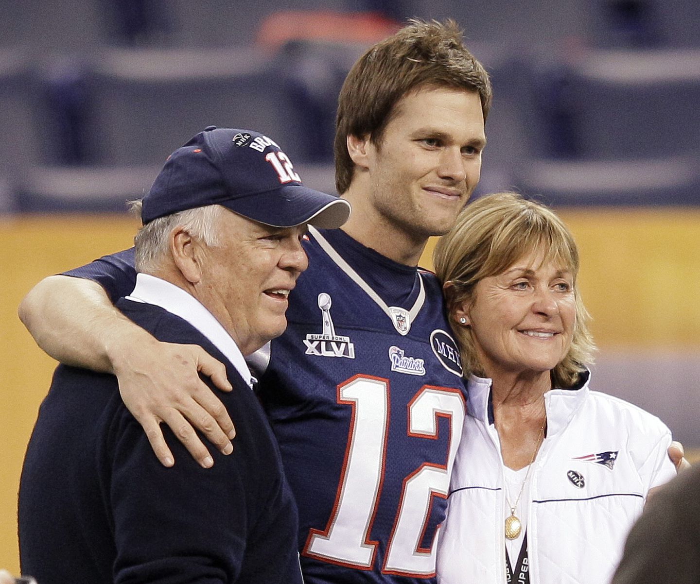 Brady with his parents