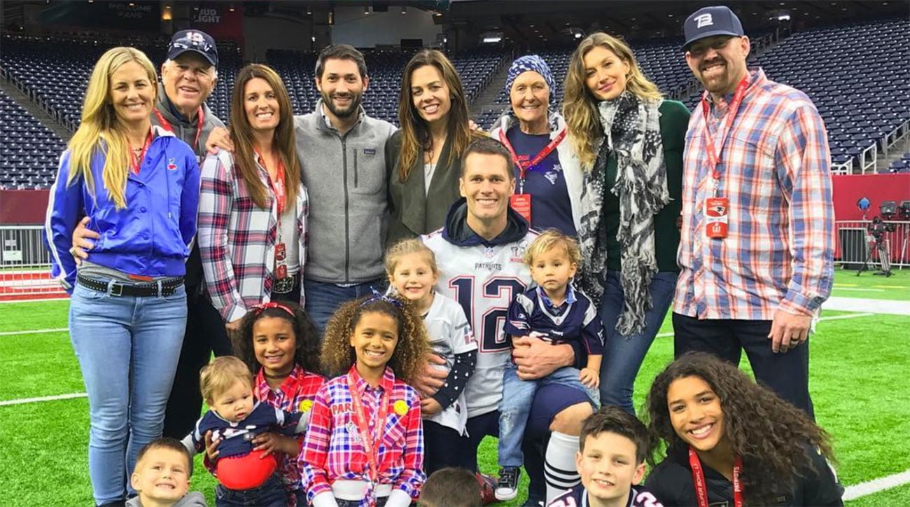 Tom Brady and his family