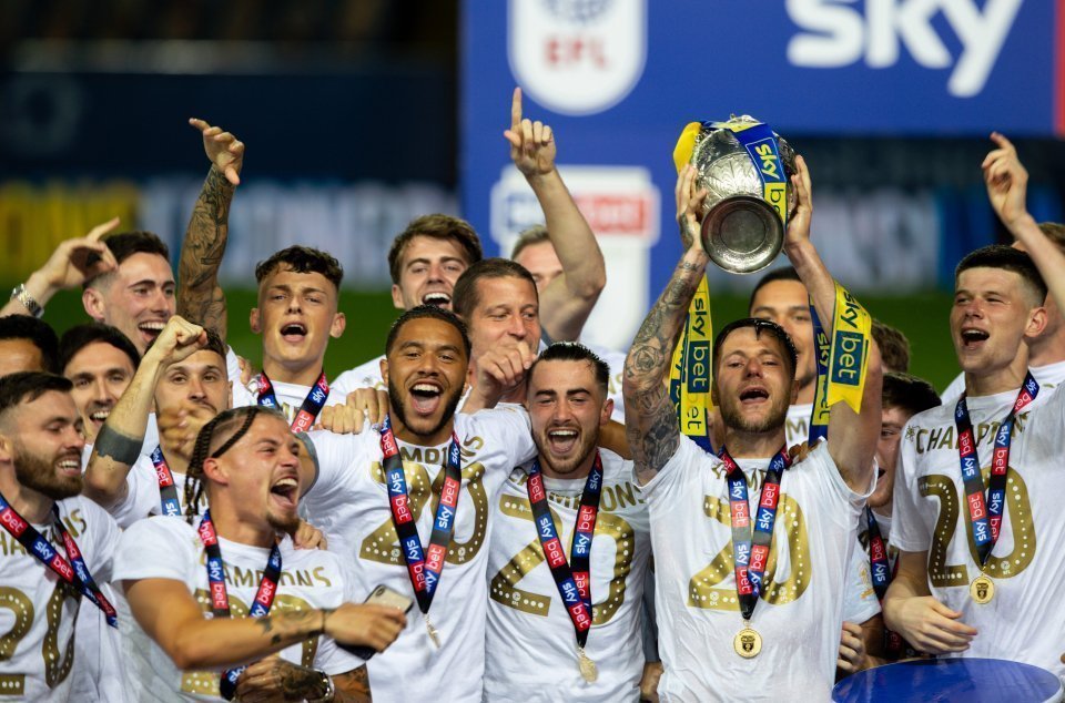 Leeds Premier League celebration