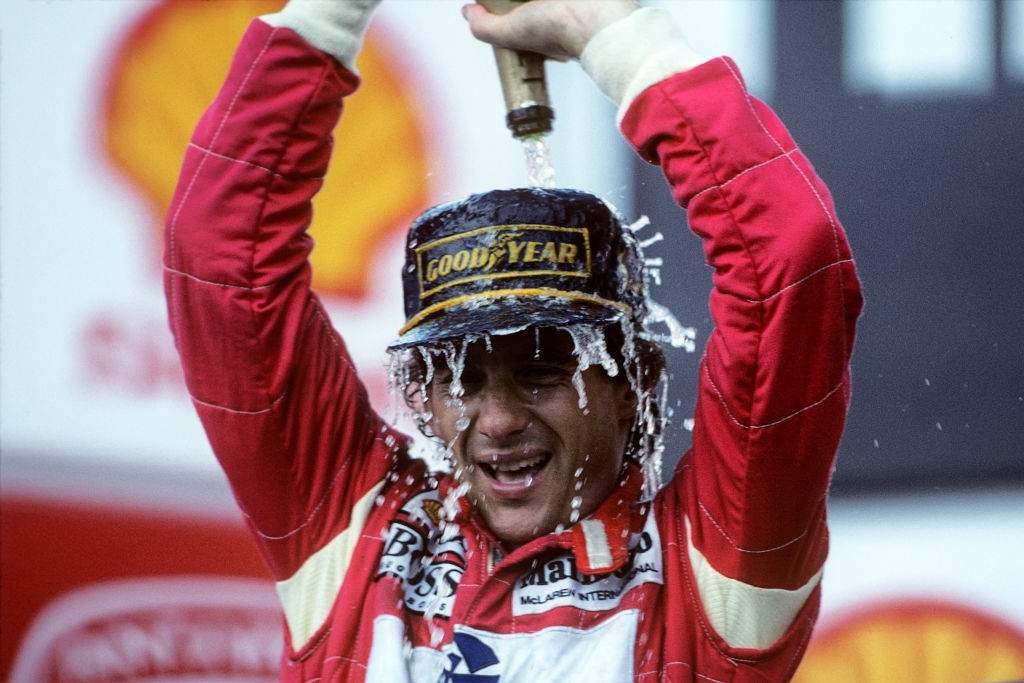 Ayrton Senna celebration