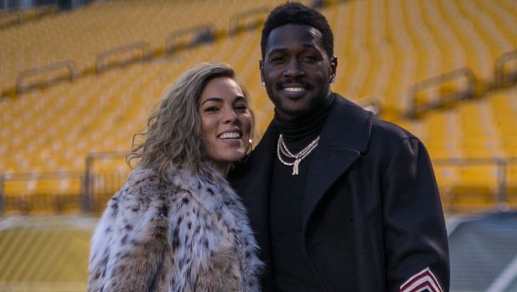 Antonio Brown with Chelsie Kyriss