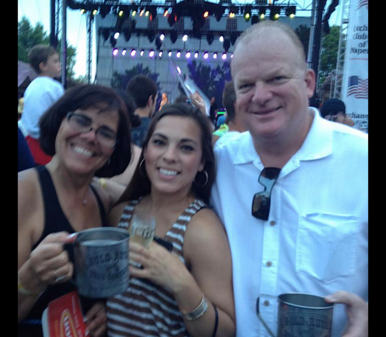 Chelsie Kyriss with parents Lynn and Todd Kyriss