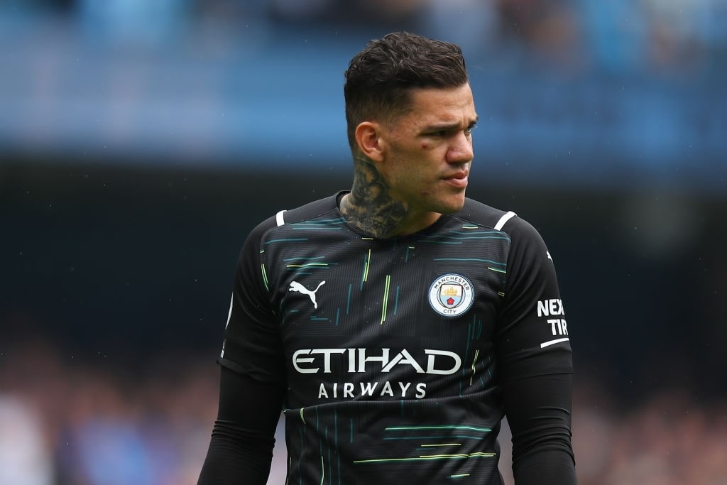 Ederson of Manchester City during the Premier League-min