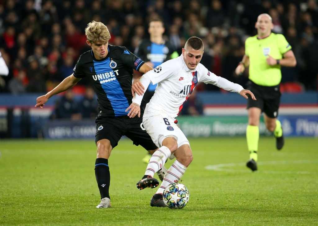 Marco Verrati Club Brugge vs PSG