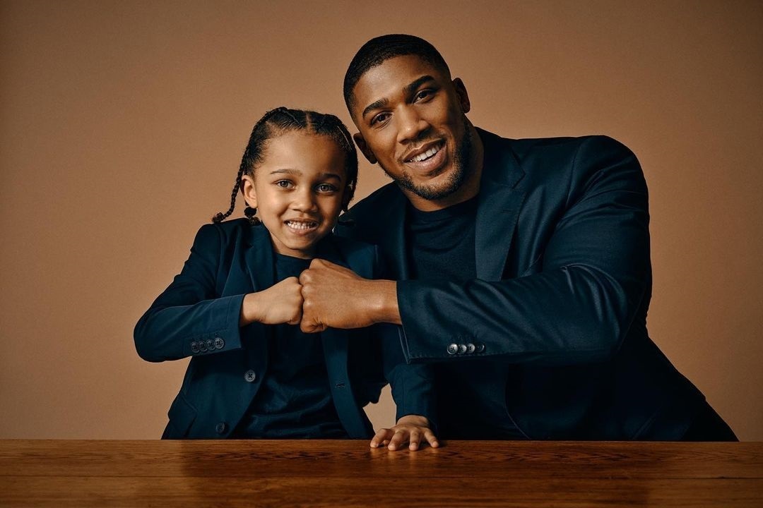 Anthony Joshua and Son.