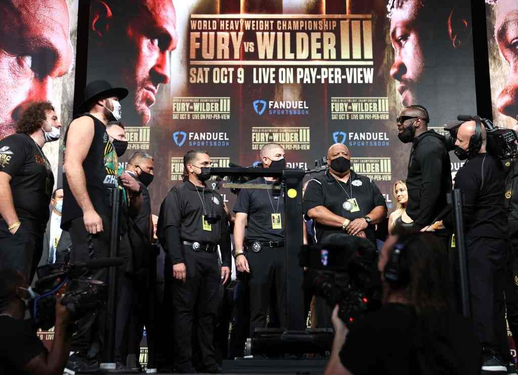 Tyson Fury vs Deontay Wilder 3 weigh-in results