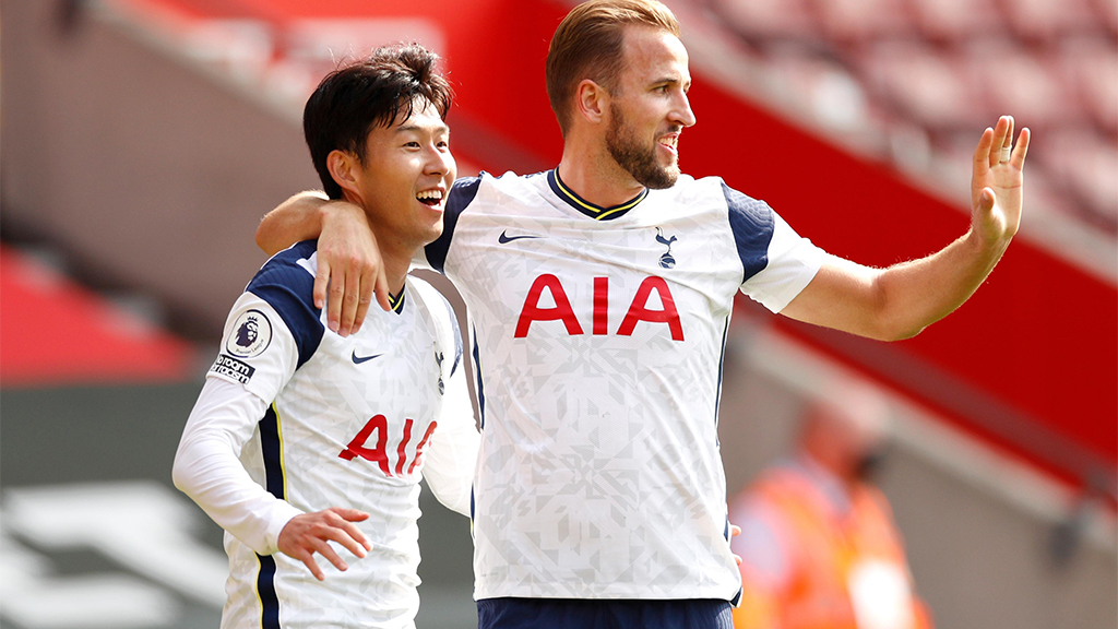 Harry Kane and Son Heung Min from tottenham Hotspur.