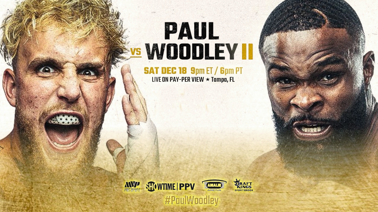 How to Watch Jake Paul vs Tyron Woodley 2 Live