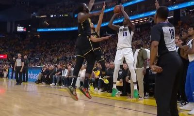 Draymond Green double block against Dallas Mavericks