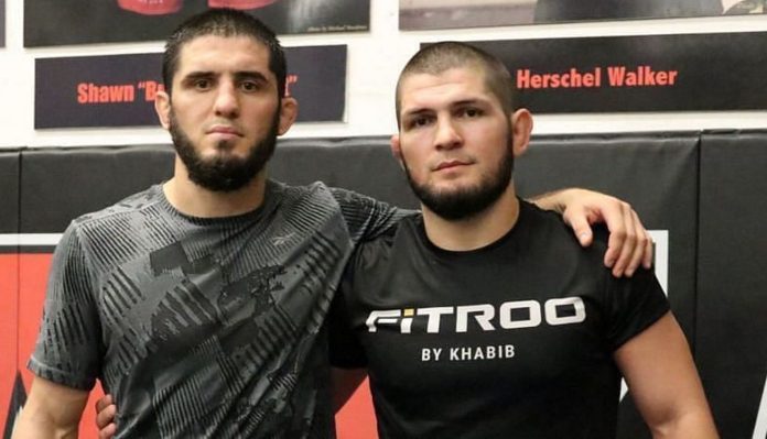 Khabib Nurmagomedov and Islam Makhachev