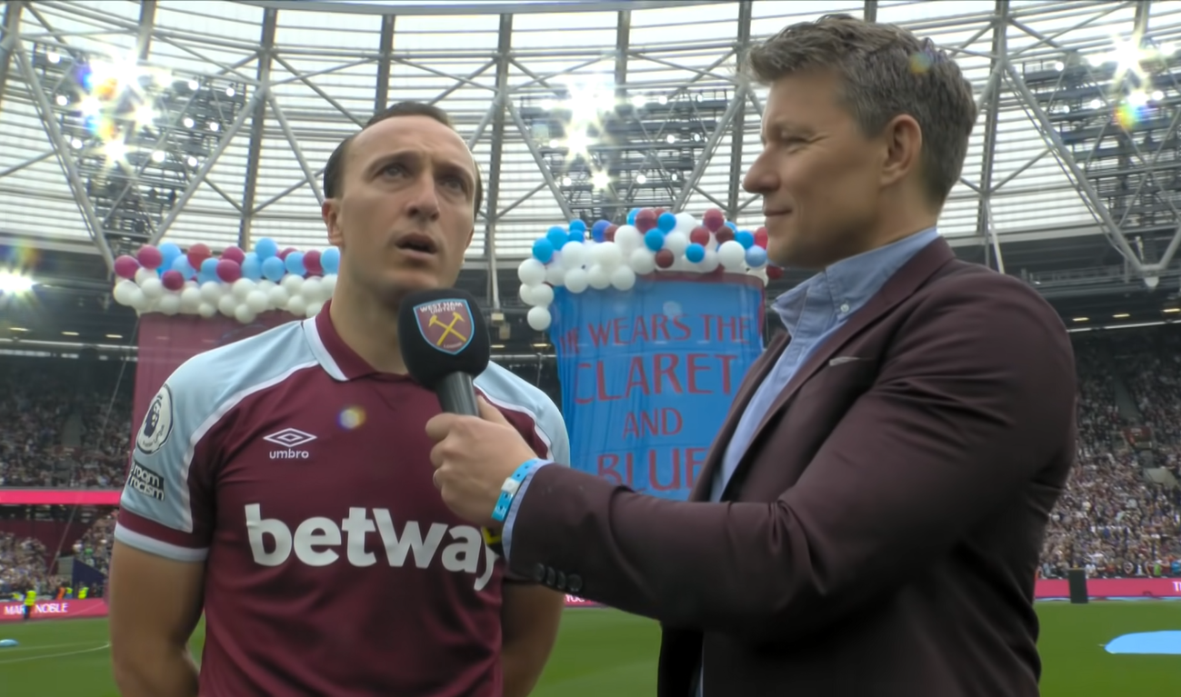 Mark Noble during the interview