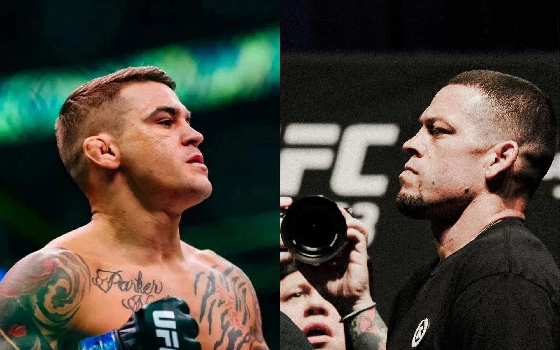 Dustin Poirier and Nate Diaz