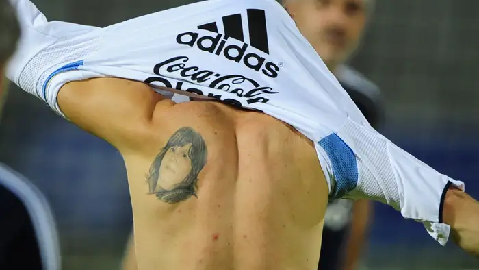 Lionel Messi ruins worlds most expensive leg with AWFUL tattoo  Daily  Star