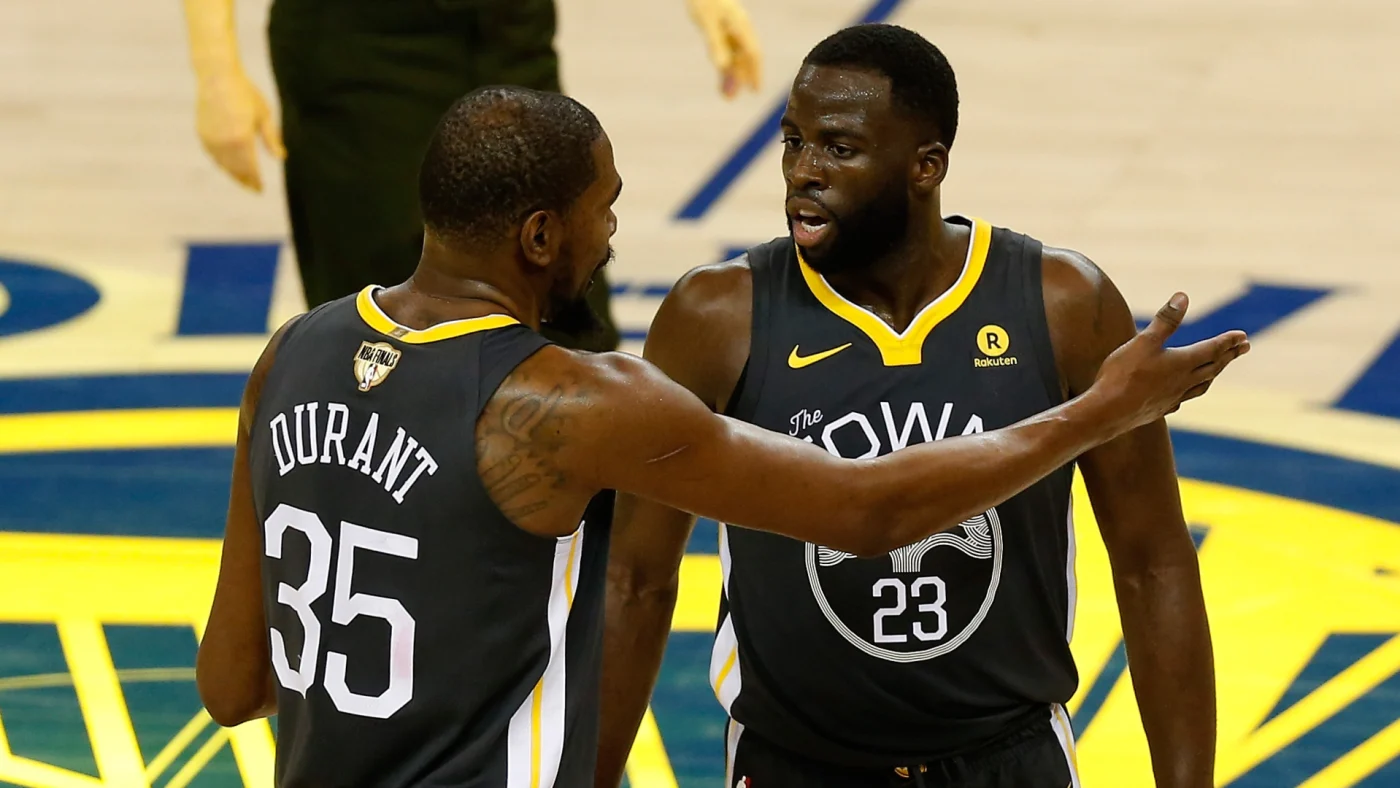 Draymond Green and Kevin Durant