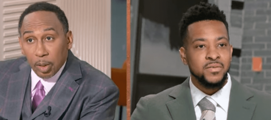 CJ McCollum and Stephen A. Smith