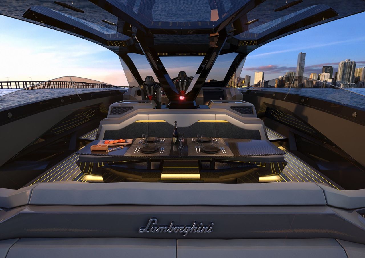 mcgregor lamborghini yacht interior