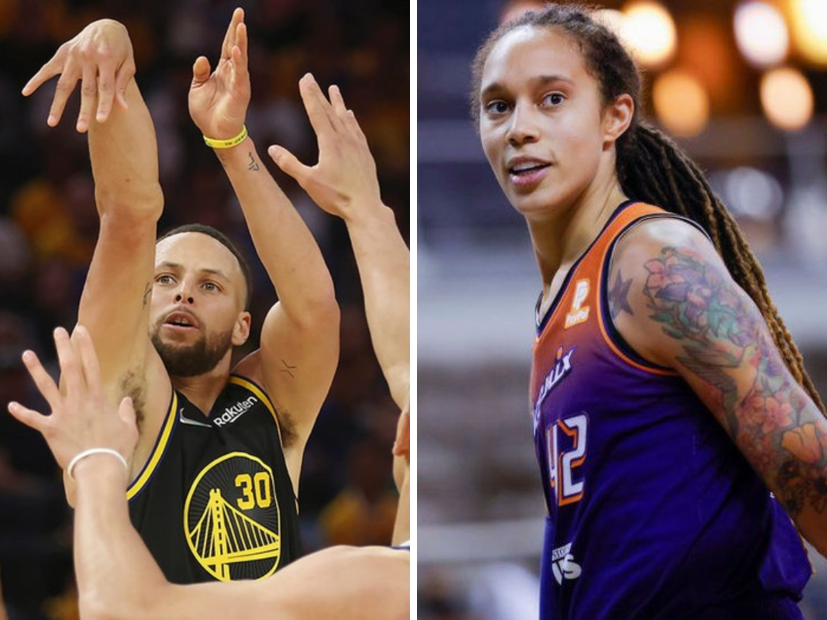 Stephen Curry and Britney Griner