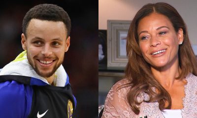 Steph Curry and his mother