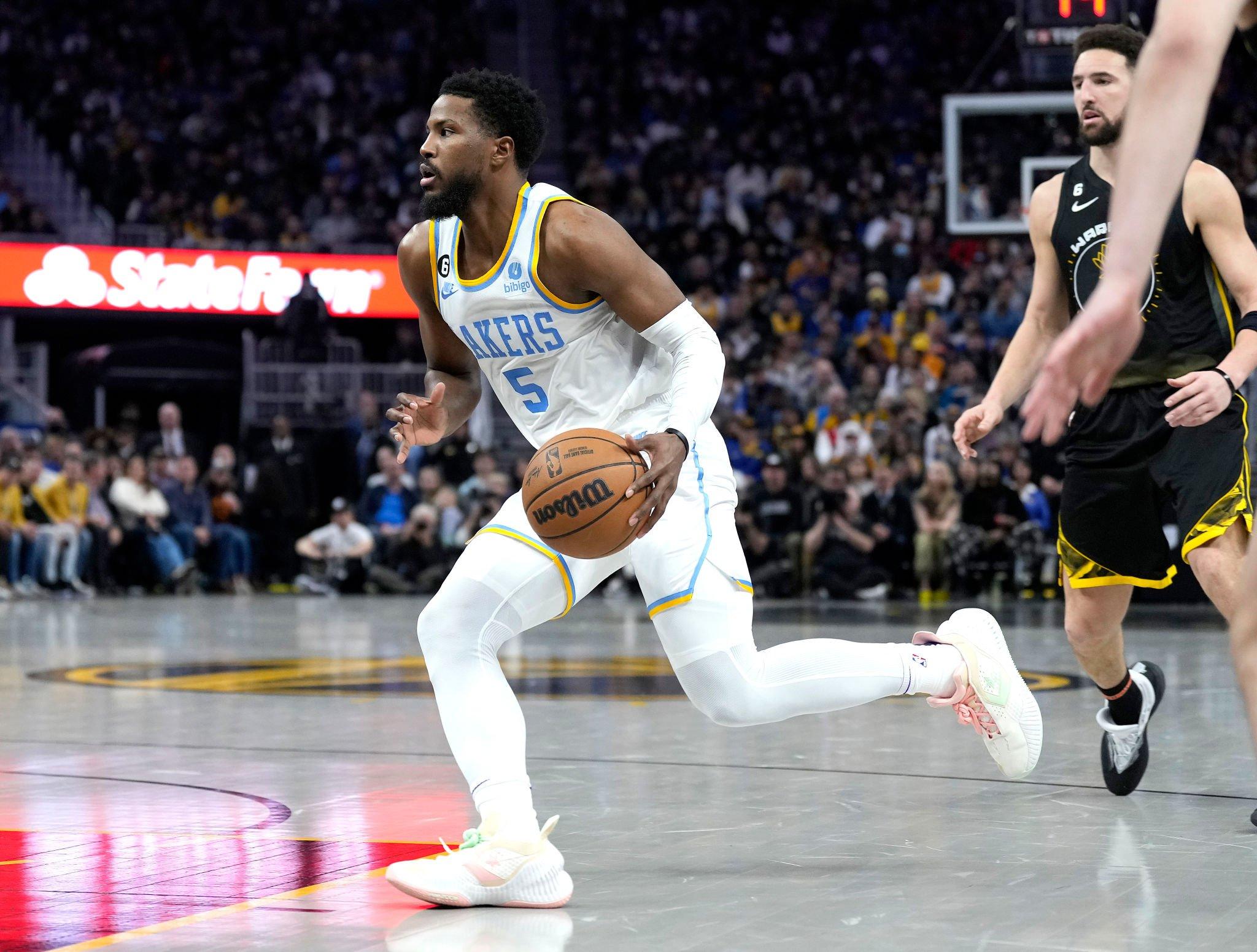 Malik Beasley in Los Angeles Lakers V Golden State Warriors