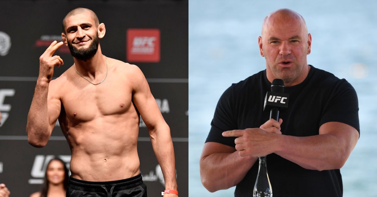 Khamzat Chimaev and Dana White