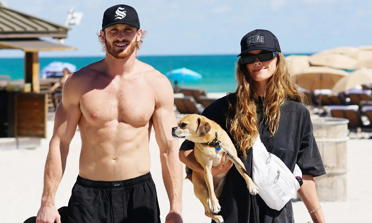 Logan Paul's girlfriend Nina Agdal shows off her remarkable figure