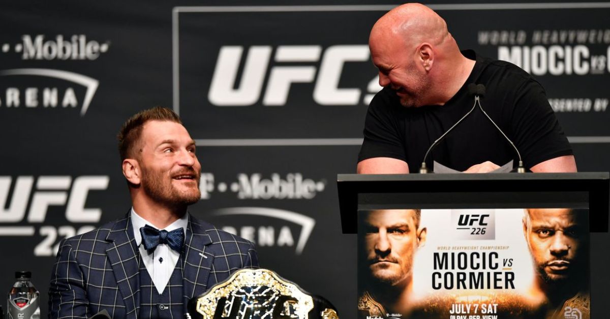 Dana White and Stipe Miocic