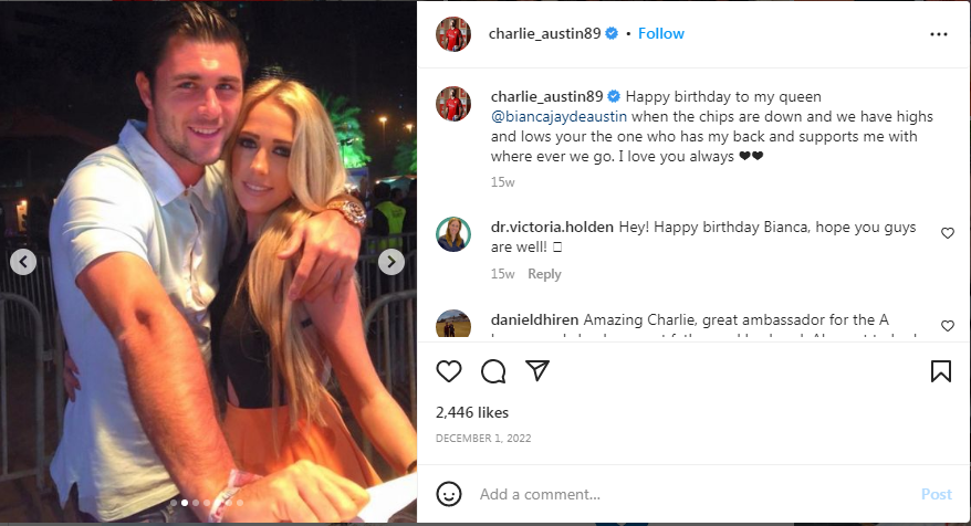 Charlie Austin Wife