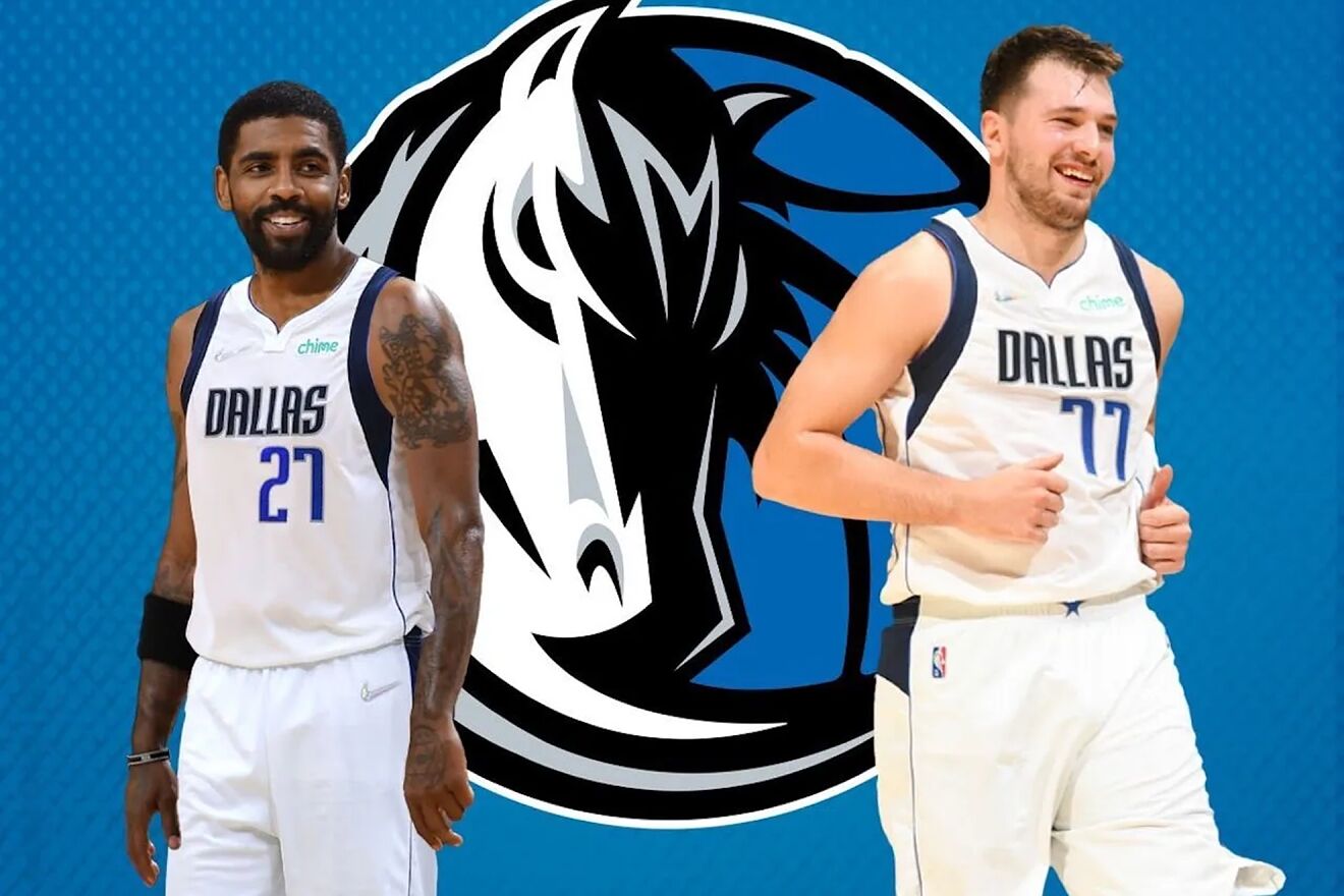 Luka Doncic and Kyrie Irving