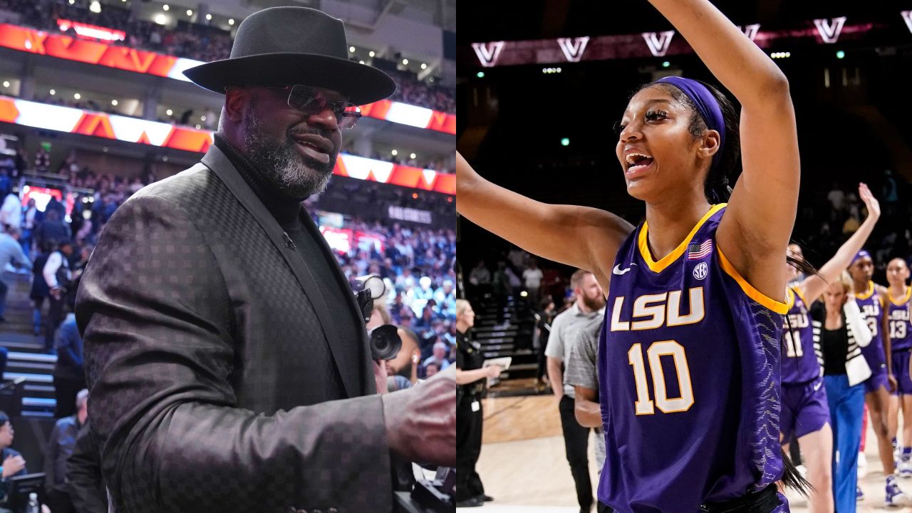 Shaquille O'Neal backs LSU star Angel Reese's ‘You cant see me’ taunt ...