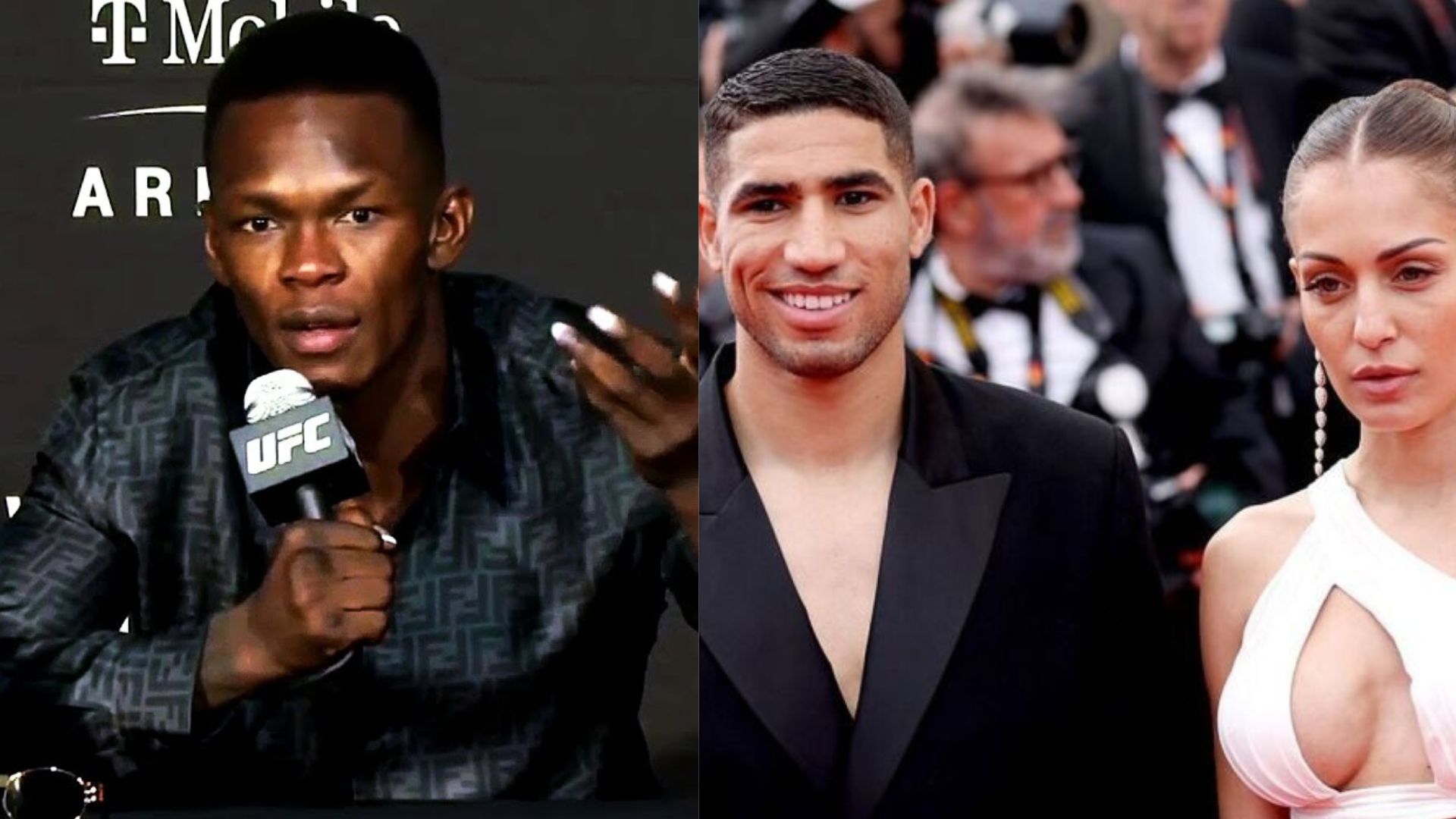 Israel Adesanya speaking in an interview