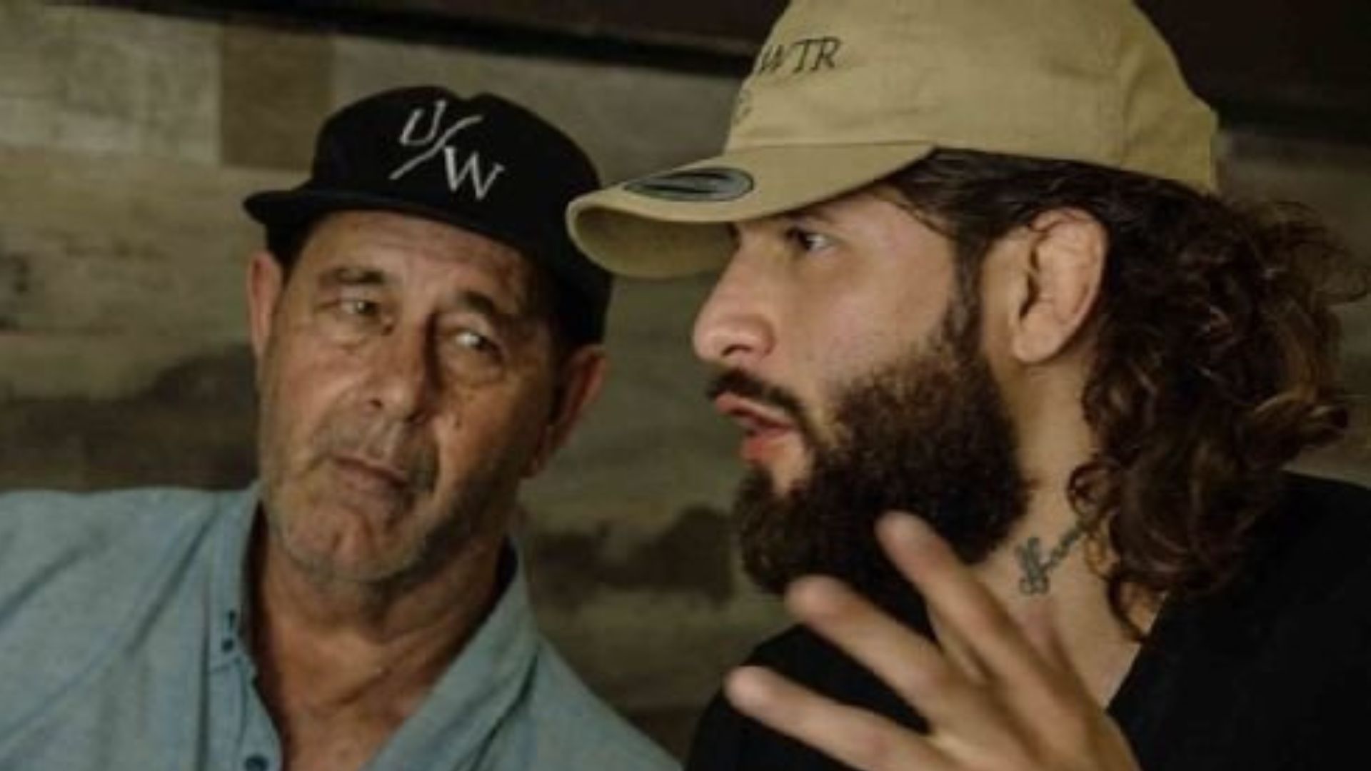 Jorge Masvidal speaking to his father