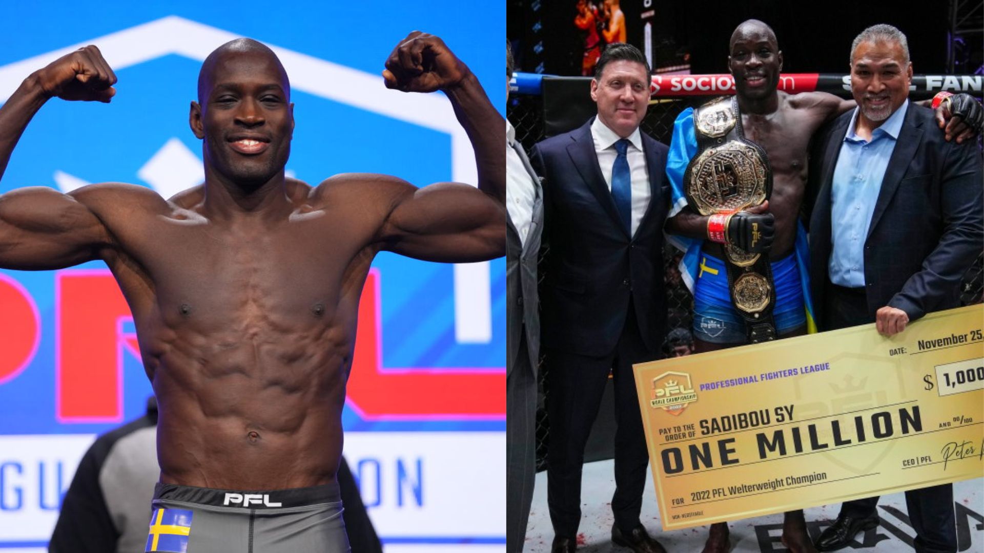 Sadibou Sy at the weigh in