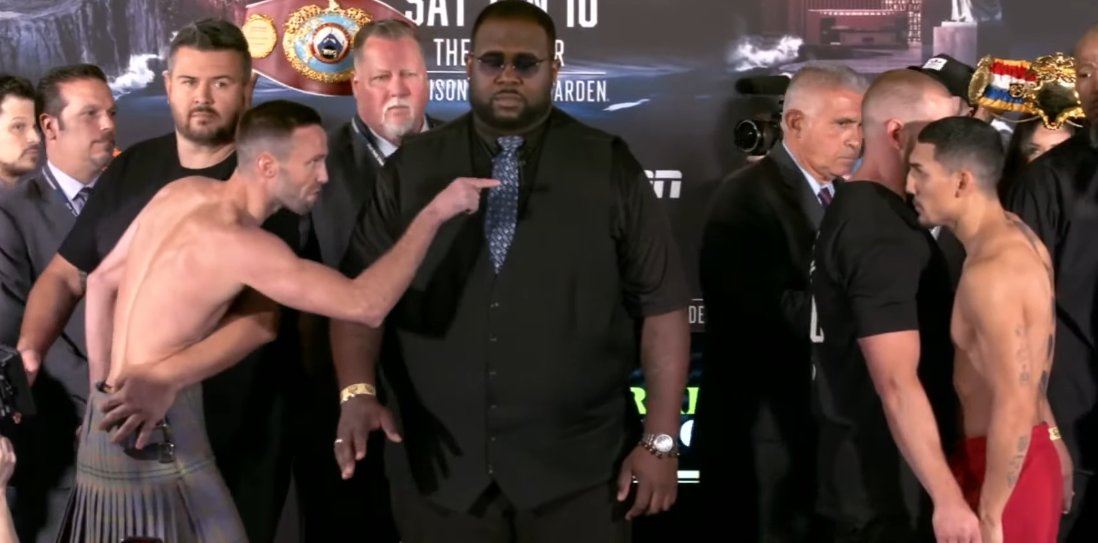 Josh Taylor vs Teofimo Lopez faceoff