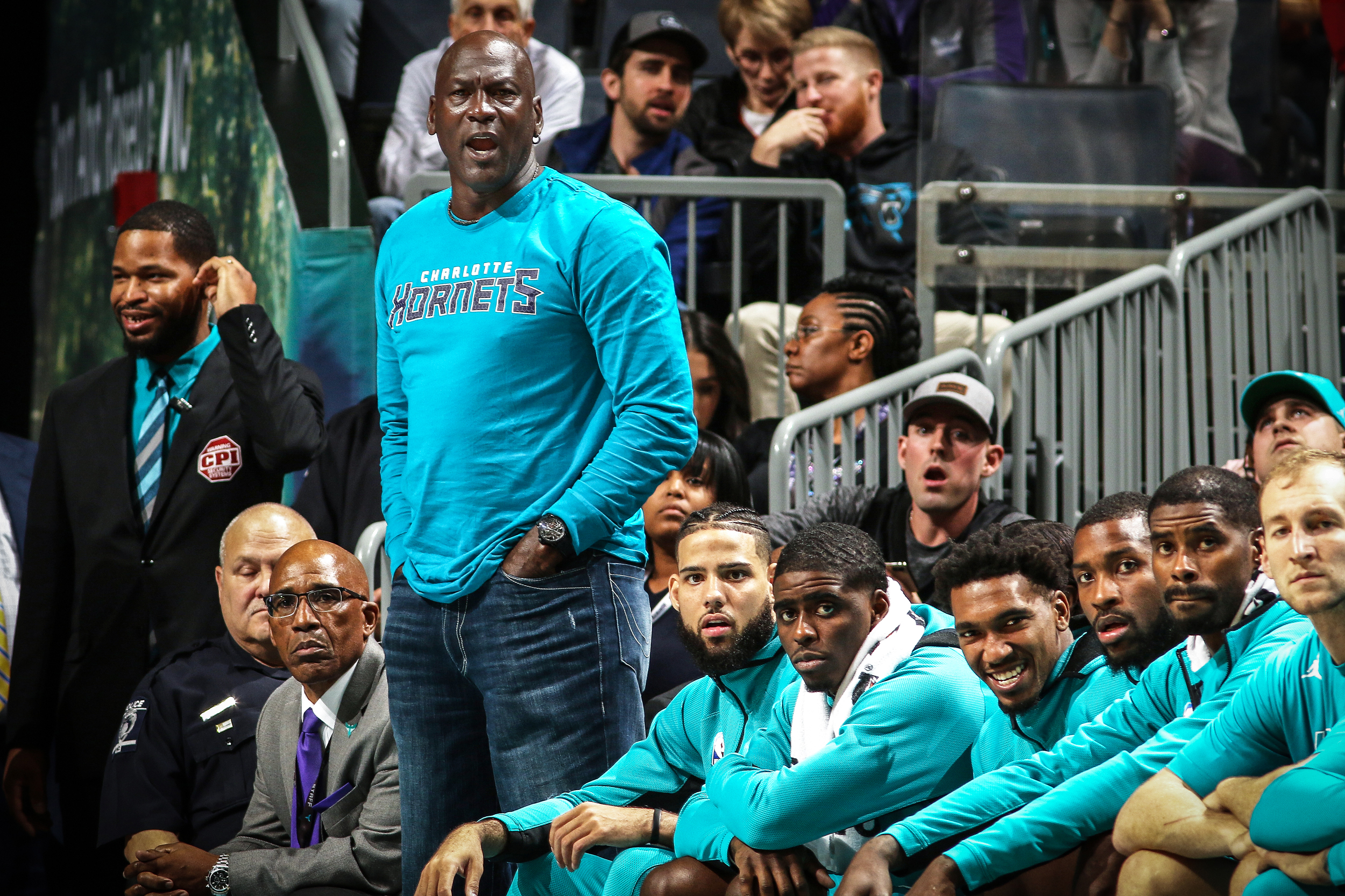 Scoot Henderson and Michael Jordan