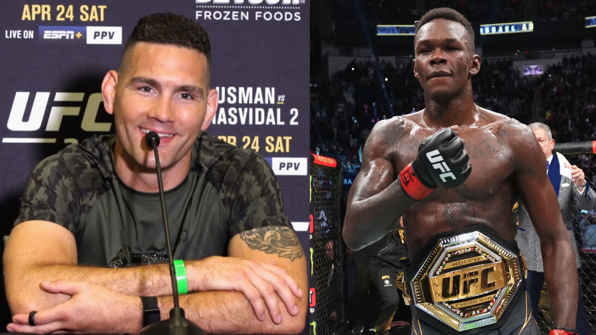 Chris Weidman speaks at a media interview