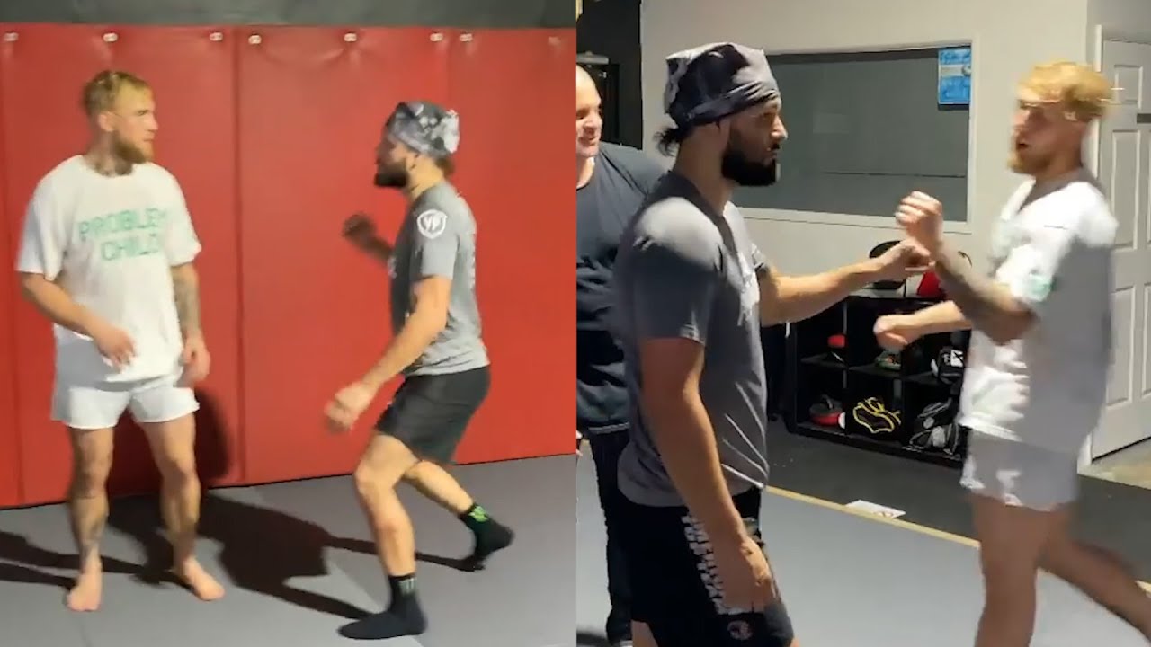 Jake Paul trains with Jorge Masvidal