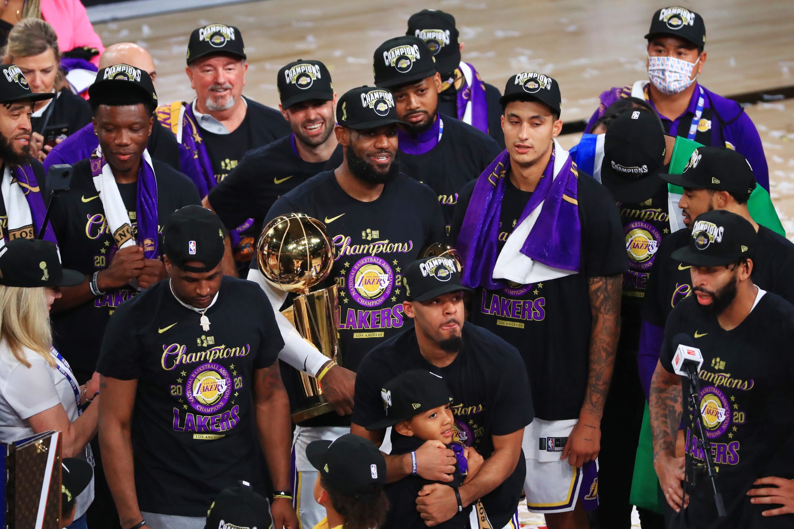 Los Angeles Lakers after winning the 2020 championship