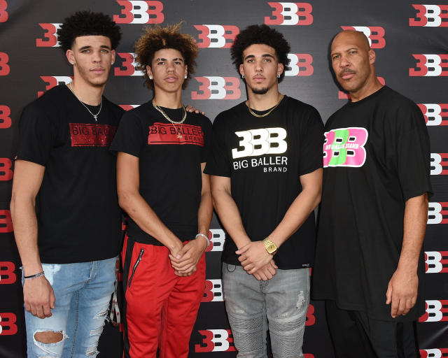 Lonzo, LaMelo, LiAngelo and LaVar Ball
