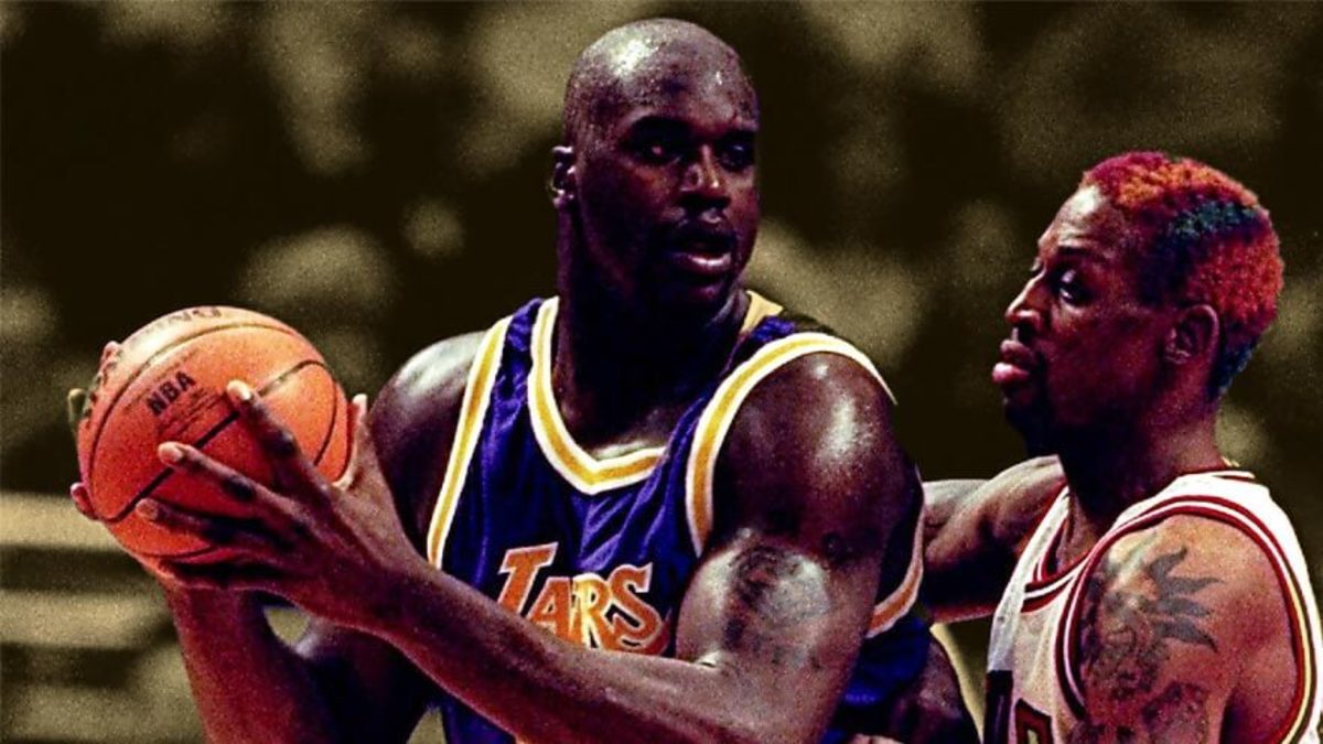 Shaquille O'neal and Dennis Rodman