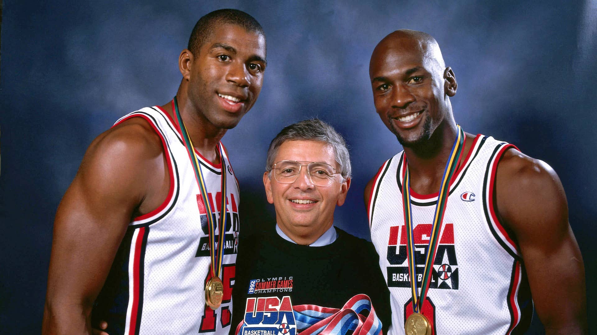 Magic Johnson and Michael Jordan