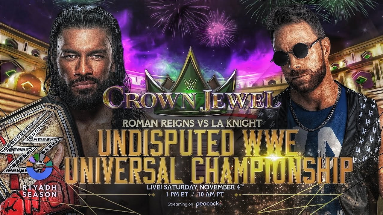 Roman Reigns vs LA Knight WWE Crown Jewel 2023 date, time, match card