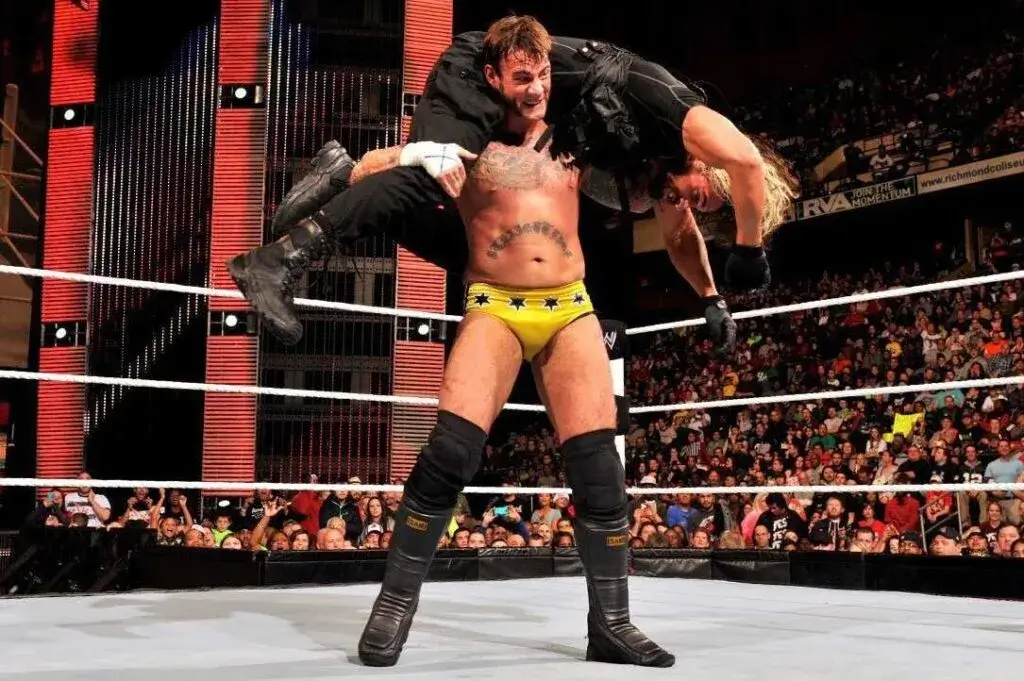 CM Punk and Seth Rollins 