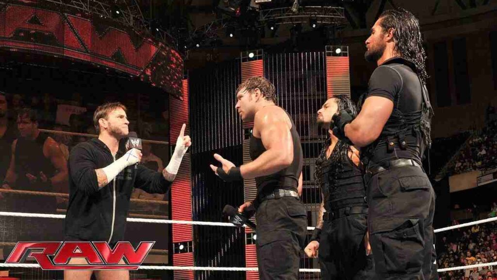 CM Punk and the shield in Raw