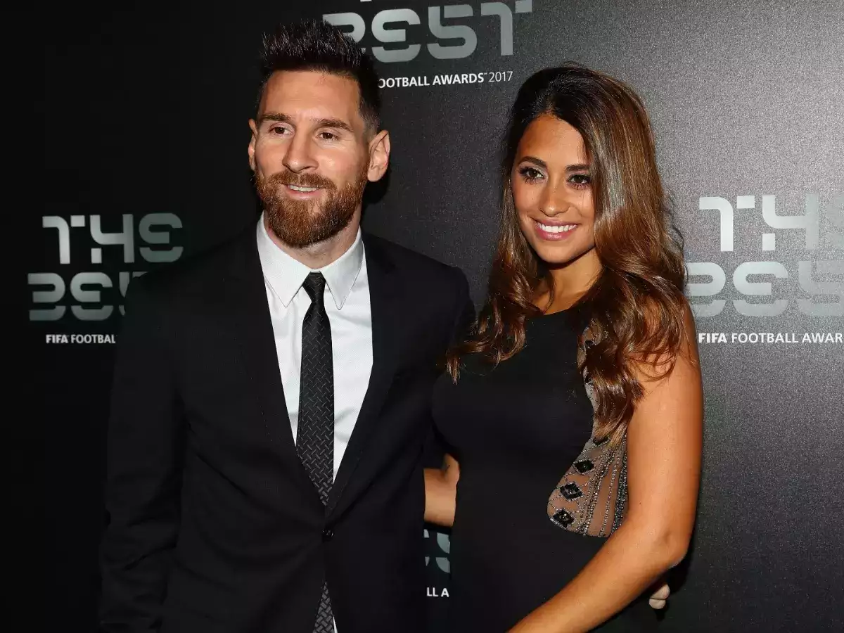 Messi and Antonela
