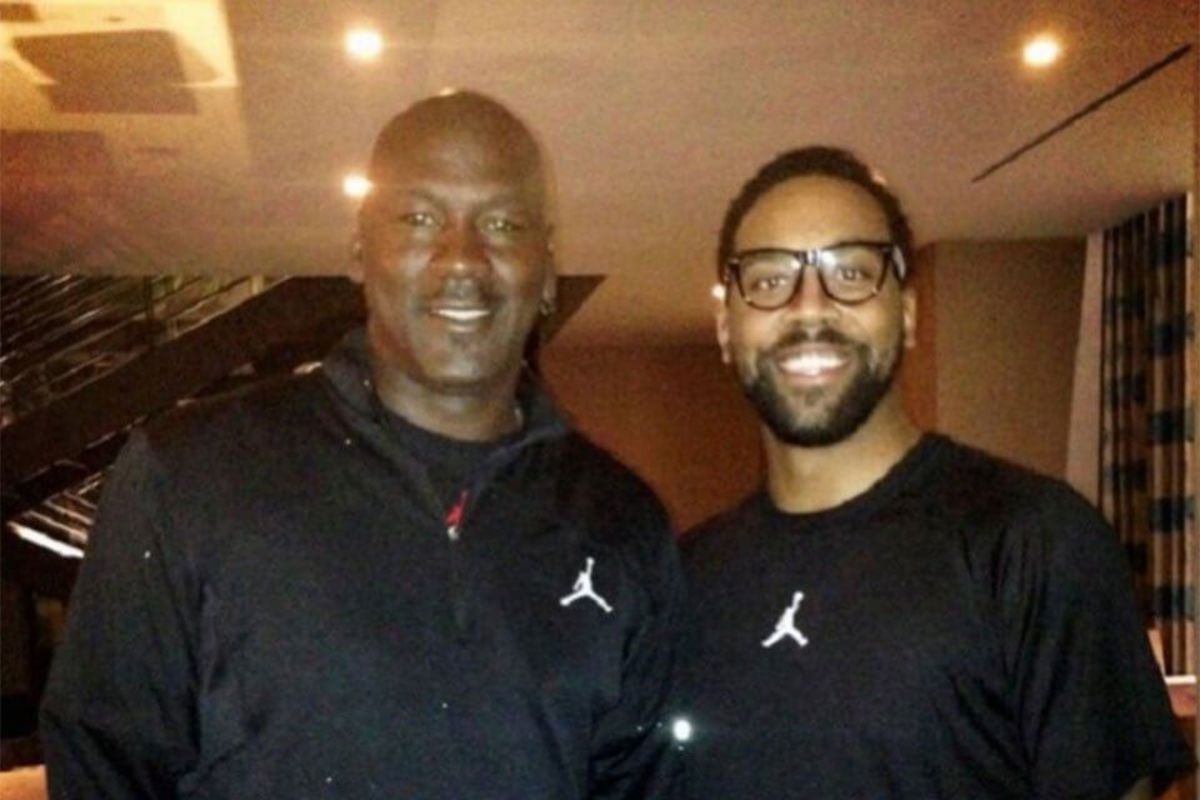 Michael Jordan and Marcus Jordan